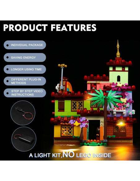 Kit de Luz LED BrickBling para Casa Madrigal LEGO 43202 Kit de Luz LED BrickBling para Casa Madrigal LEGO 43202
