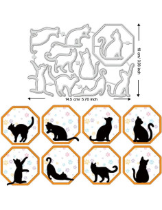 Troqueles de Corte BENECREAT para Gatos - 9 Formas de Metal 2