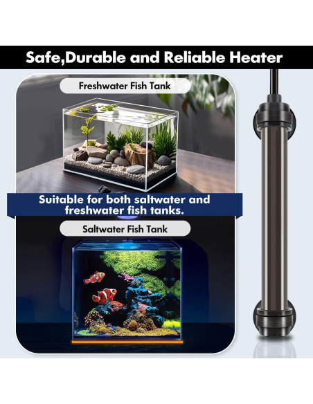 Calentador de Acuario Orlushy 25W Ajustable con Controlador Digital Calentador de Acuario Orlushy 25W Ajustable con Controlador Digital