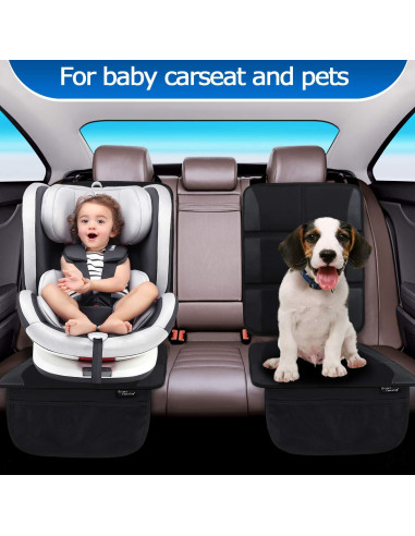Protector de Asiento de Coche ORIENT FAMULAY Negro 2 Piezas