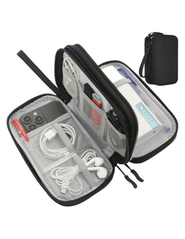 Organizador Electrónico de Viaje CAAORDKSO Grande Negro
