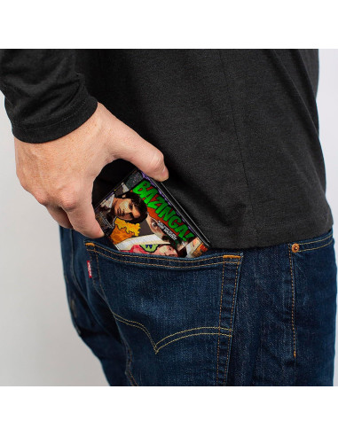 Billetera Bifold Buckle-Down La Teoría del Big Bang - Cuero Vegano