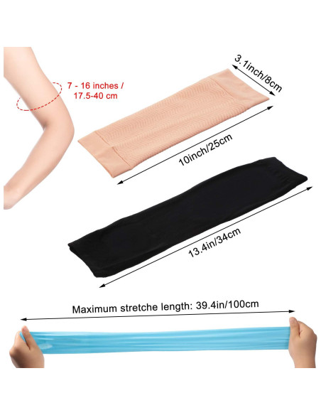 Conjunto 8 Pairs Mangas de Compresión y Refrigerantes para Mujer Conjunto 8 Pairs Mangas de Compresión y Refrigerantes para Mujer
