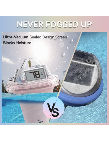 Termómetro Digital Inalámbrico RAINPOINT Rosa para Piscina