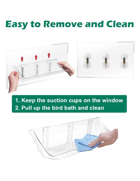 Comedero para Aves Mokeyder Transparente con Ventosas 1 Unidad Comedero para Aves Mokeyder Transparente con Ventosas 1 Unidad