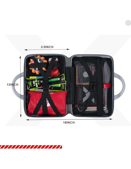 Kit de Emergencia para Automóvil Kitgo 137 Piezas Negro Kit de Emergencia para Automóvil Kitgo 137 Piezas Negro