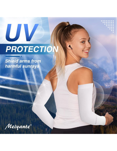 Mangas para brazos Meiyante UPF 50+ Unisex - Protección Solar Mangas para brazos Meiyante UPF 50+ Unisex - Protección Solar