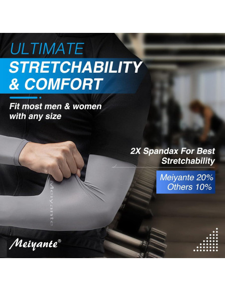 Mangas para brazos Meiyante UPF 50+ Unisex - Protección Solar Mangas para brazos Meiyante UPF 50+ Unisex - Protección Solar