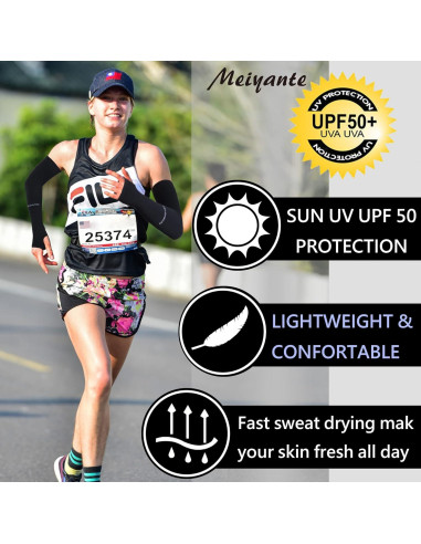 Mangas para brazos Meiyante UPF 50+ Unisex - Protección Solar