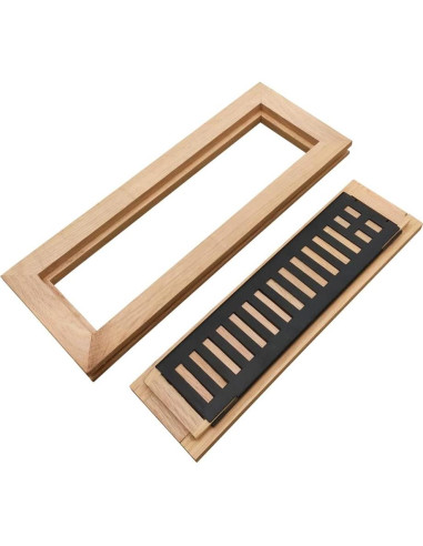 Rejilla de Ventilación de Piso Homewell 2x10" Roble Rojo Sin Terminar