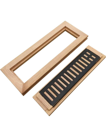 Rejilla de Ventilación de Piso Homewell 2x10" Roble Rojo Sin Terminar Rejilla de Ventilación de Piso Homewell 2x10" Roble Rojo Sin Terminar