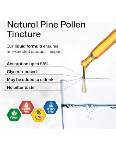 Tintura de Polen de Pino BioKrauter 59 ml - Suplemento Inmunológico