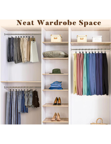 Organizador de Leggings HOUSE DAY - 10 Perchas de Metal con Clips Organizador de Leggings HOUSE DAY - 10 Perchas de Metal con Clips