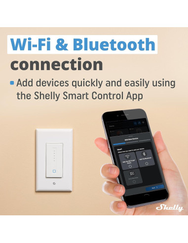 Dimmer de Pared Shelly Plus WiFi | Control Inteligente de Luz