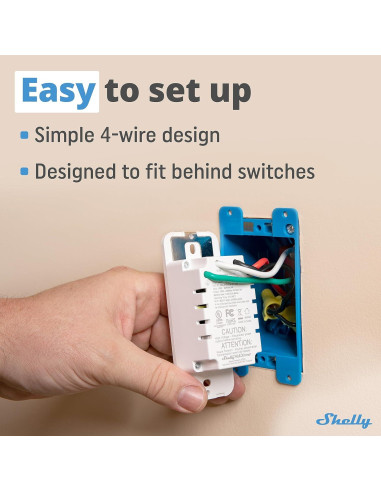 Dimmer de Pared Shelly Plus WiFi | Control Inteligente de Luz