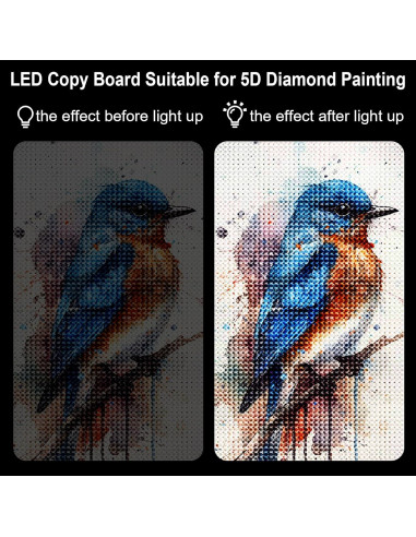 Caja de Luz LED Recargable KOBAIBAN A1 90x60 cm para Dibujo