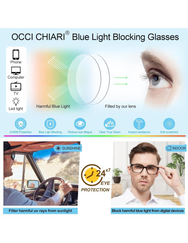 Gafas Bifocales de Lectura OCCI CHIARI para Hombres - Protección UV400