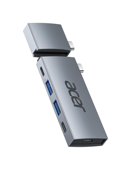 Hub USB-C Acer 6 en 2 para MacBook Pro/Air M1 M2 M3 4K Hub USB-C Acer 6 en 2 para MacBook Pro/Air M1 M2 M3 4K