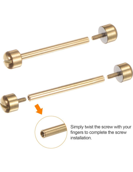 Tubo de Tornillo para Reloj HARFINGTON 16mm Acero Inoxidable Tubo de Tornillo para Reloj HARFINGTON 16mm Acero Inoxidable
