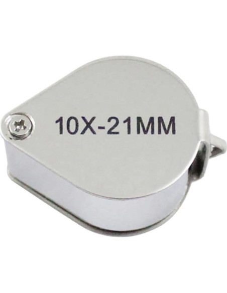 Lupa Plegable 10X INDPROD 21mm para Joyería y Lectura Lupa Plegable 10X INDPROD 21mm para Joyería y Lectura