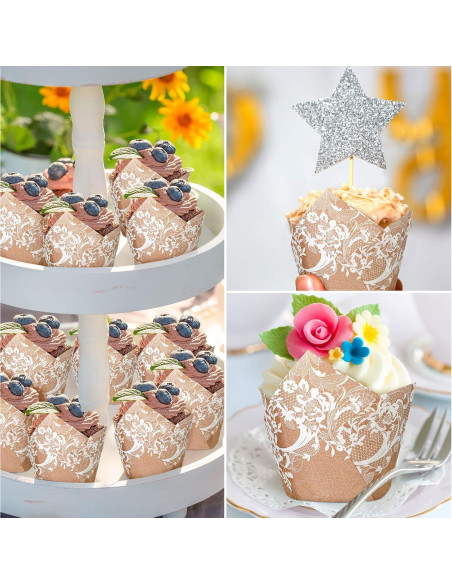200 Forros de Cupcake Tulipán Nuenen - Papel Resistente a Grasas 200 Forros de Cupcake Tulipán Nuenen - Papel Resistente a Grasas
