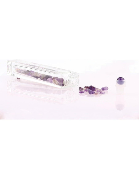 5 Botellas Roller de Vidrio 10ml con Gemas Naturales YWG Stone 5 Botellas Roller de Vidrio 10ml con Gemas Naturales YWG Stone
