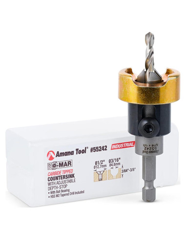 Broca de Avellanado Amana Tool 82 1/2" x 3/16" HSS