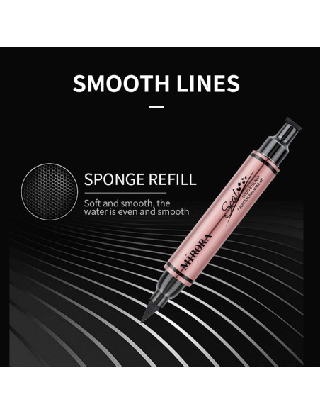 Sello de Eyeliner Multifuncional MIRORA Negro 15.5cm Sello de Eyeliner Multifuncional MIRORA Negro 15.5cm