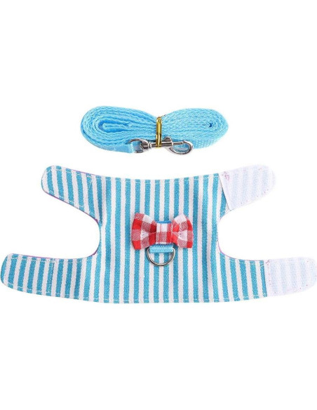 Conjunto Arnés y Correa para Mascotas Tnfeeon XS Rayas Conjunto Arnés y Correa para Mascotas Tnfeeon XS Rayas