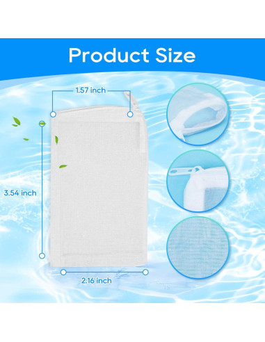 15 Bolsas de Malla Fina para Acuario MyfatBOSS 6.1x10.2cm