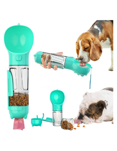 Botella de Agua Portátil para Perros PAWpularPets 296ml Azul