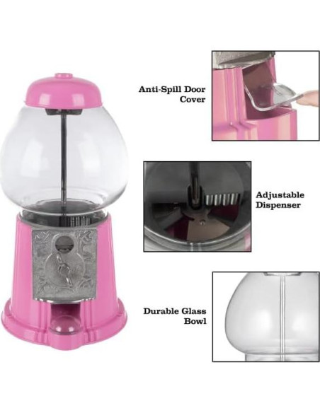 Dispensador de Dulces Mini Rosa Great Northern 27.94 cm Dispensador de Dulces Mini Rosa Great Northern 27.94 cm