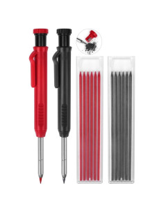 Paquete de 2 Lápices Mecánicos MECHEER con 12 Recargas