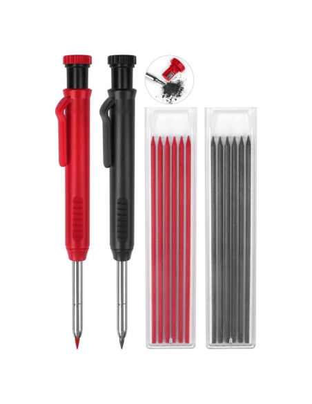 Paquete de 2 Lápices Mecánicos MECHEER con 12 Recargas Paquete de 2 Lápices Mecánicos MECHEER con 12 Recargas