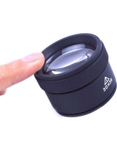 Lupa Portátil BronaGran 30X con Lente de Vidrio 36mm
