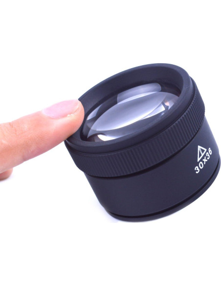 Lupa Portátil BronaGran 30X con Lente de Vidrio 36mm Lupa Portátil BronaGran 30X con Lente de Vidrio 36mm
