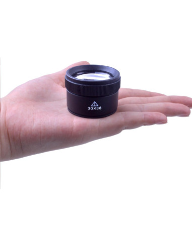 Lupa Portátil BronaGran 30X con Lente de Vidrio 36mm