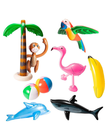 R HORSE Juguetes Inflables Fiesta Tropical 9 Piezas R HORSE Juguetes Inflables Fiesta Tropical 9 Piezas