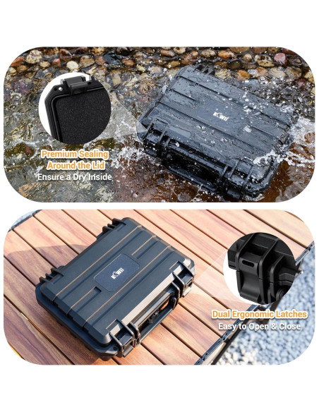 Estuche Impermeable KIWIFOTOS para DJI Osmo Action 5 Pro/4/3 Estuche Impermeable KIWIFOTOS para DJI Osmo Action 5 Pro/4/3