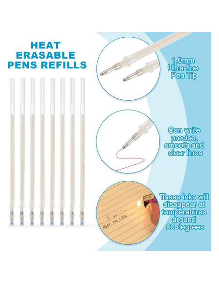Recargas de Bolígrafos Borrables PATIKIL 100 Pcs 1mm Beige Recargas de Bolígrafos Borrables PATIKIL 100 Pcs 1mm Beige