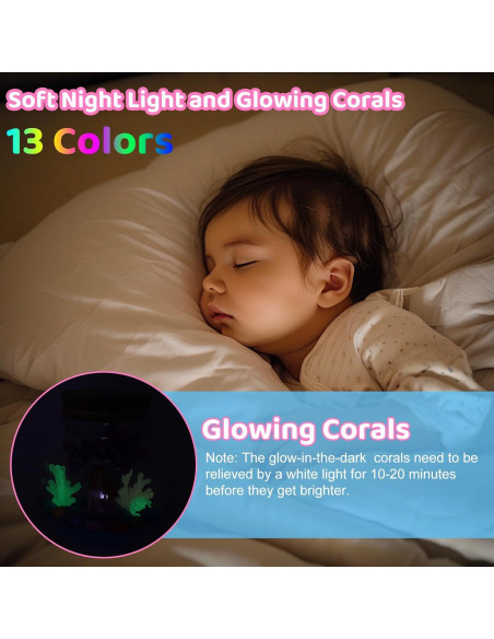 Kit de Manualidades de Terrario Sirena GOBOK 13 en 1 Luz LED Kit de Manualidades de Terrario Sirena GOBOK 13 en 1 Luz LED