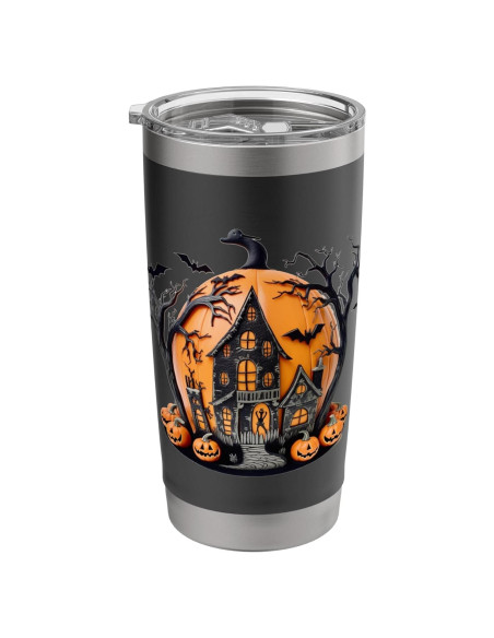 Vaso aislado de acero inoxidable Halloween 20 oz negro Vaso aislado de acero inoxidable Halloween 20 oz negro
