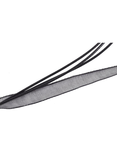 Cordón de Collar KONMAY Negro 46cm 50pcs con Cierres Cordón de Collar KONMAY Negro 46cm 50pcs con Cierres
