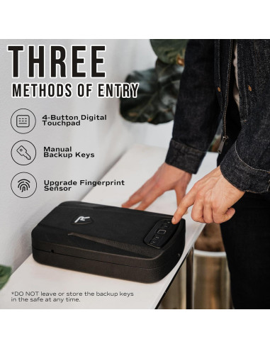 Caja Fuerte Biométrica RPNB para Pistolas con Teclado Táctil