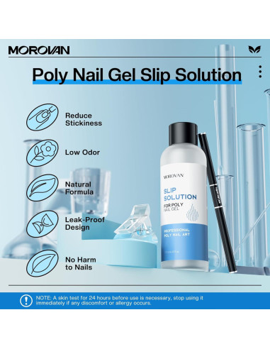Solución Deslizante Morovan Poly Gel 118ml Kit Uñas