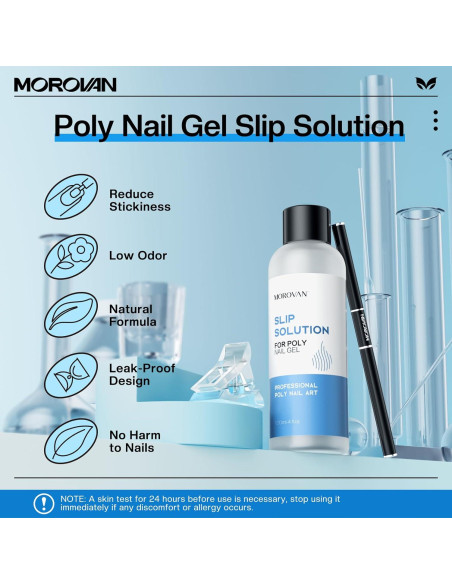 Solución Deslizante Morovan Poly Gel 118ml Kit Uñas Solución Deslizante Morovan Poly Gel 118ml Kit Uñas