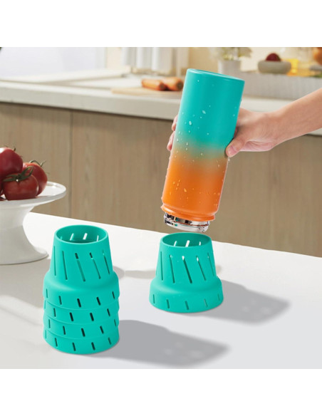 Soporte Secado Botellas CDYJLDY Verde 6 Paquete Silicona Soporte Secado Botellas CDYJLDY Verde 6 Paquete Silicona