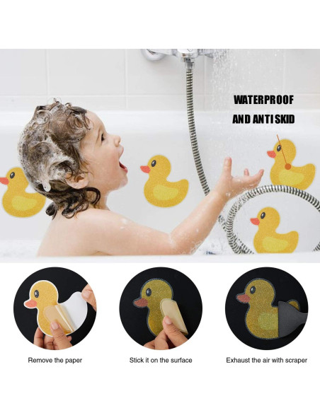 Pegatinas Antideslizantes Secopad para Bañera - 10 Piezas Patito Pegatinas Antideslizantes Secopad para Bañera - 10 Piezas Patito