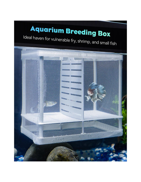 Red de cría para acuarios Pawfly - Caja de aislamiento 15.7x14.2 cm Red de cría para acuarios Pawfly - Caja de aislamiento 15.7x14.2 cm