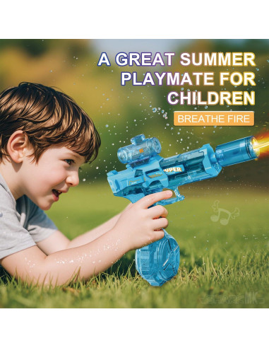 Pistola de Agua Eléctrica Recargable ELPSCGROO Azul 8.53m